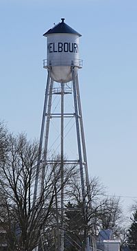 Melbourne Iowa 20090215 Water Tower