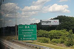 NJ Turnpike Exit 8A signage