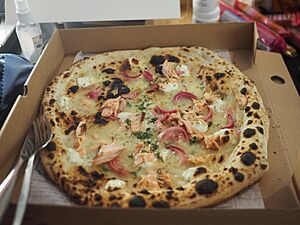 Naples Salmon Pizza