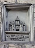 Netherbow tablet in the High Street, Edinburgh