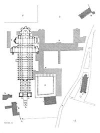 Plan.abbaye.Cluny