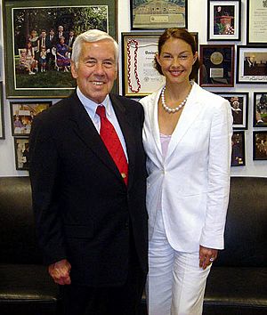 Richard Lugar and Ashley Judd