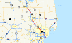 Saginaw Trail map