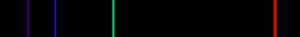 Spectral lines emission