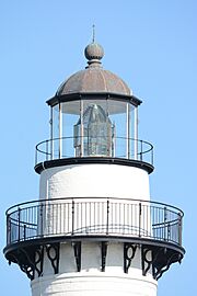 St. Simons Lighthouse, close-up of top, Georgia, USA