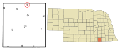 Location of Bruning, Nebraska