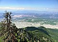 View of Bursa from the hills of Mount Uludag