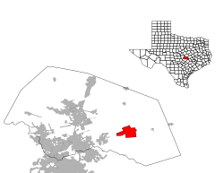 Location of Taylor, Texas