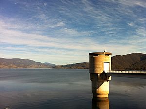 Blowering Reservoir from Blowering Dam