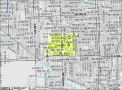 U.S. Census Bureau map showing CDP boundaries