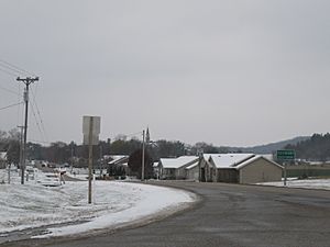 Entering Roxbury on County Highway Y