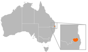 Euastacus sulcatus distribution.svg