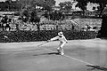 Gustaf V of Sweden playing tennis