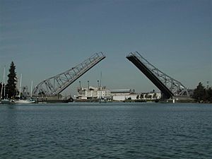 High Street Bridge over Oakland Alameda Estuary