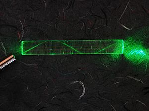 Laser in fibre