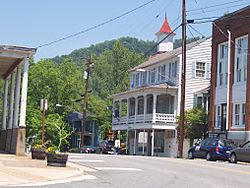 Front Street in Lovingston