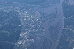 Aerial photo of Prairie du Chien