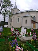 Plesza cemetery and church