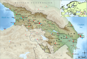 Poti-Tbilisi-Baku Railway Map