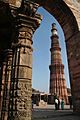 Qutb Minar from the Quwwuatul ul-Islam mosque, Qutb complex