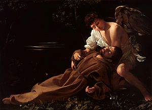 Saint Francis of Assisi in Ecstasy-Caravaggio (c.1595)