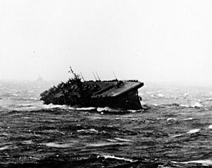 USS Langley (CVL-27) during Typhoon Cobra, December 1944