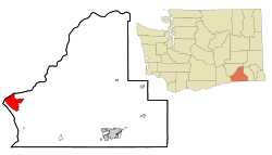 Location of Burbank, Washington