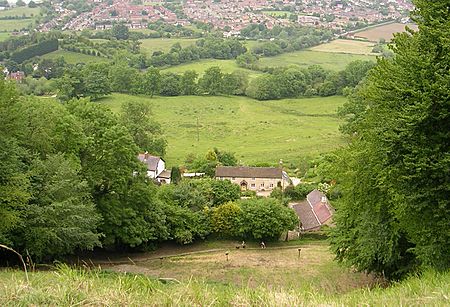 A view down Cooper's Hill