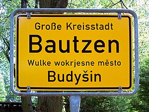 Bautzen Ortsschild