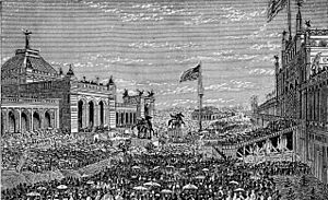 Centennial Exhibition, Opening Day