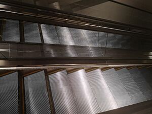 Escalators at the World Trade Center in Dubai