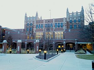 Evanston Township High School front