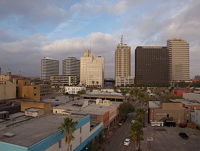 High-rises west of Broadway in Corpus Christi