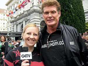 Irina Slutsky with David Hasselhoff