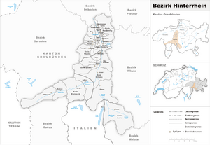 Location of Hinterrhein District