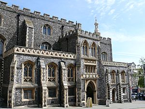 Norwich Guildhall from south