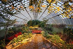 Phipps Conservatory East Room with Japanese Garden exhibit