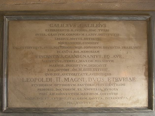 Plaque galileo