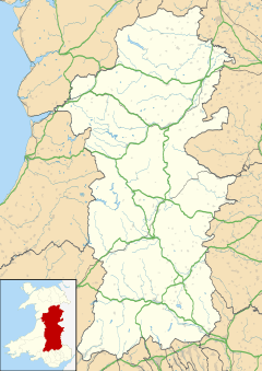Trecastle is located in Powys