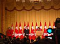 Prime Minister of Canada Stephen Harper & Governor General of Canada Michaëlle Jean @ 2010 Vancouver Olympic Winter Games Heads of State Reception