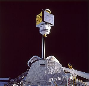 STS-61-B SATCOM Ku-2 deployment