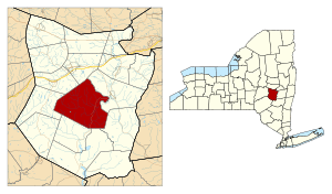 Location in Schoharie County and the state of New York.