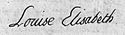 Louise Élisabeth of France's signature