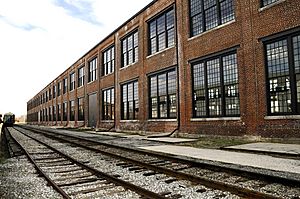 Spencer train repair shop