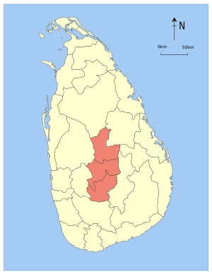 Location within Sri Lanka