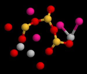 Torbermorite CSH 3D Crystal Structure RasMol