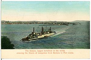 06901-Benicia-1906-The Solano, largest ferryboat in the world-Brück & Sohn Kunstverlag