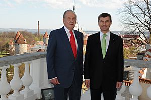 Andrus Ansip, Juan Carlos I