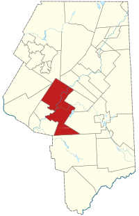 Location in Lackawanna County, Pennsylvania