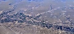 Arkansas River Fowler CO aerial